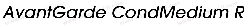 AvantGarde CondMedium Regular字体转换
